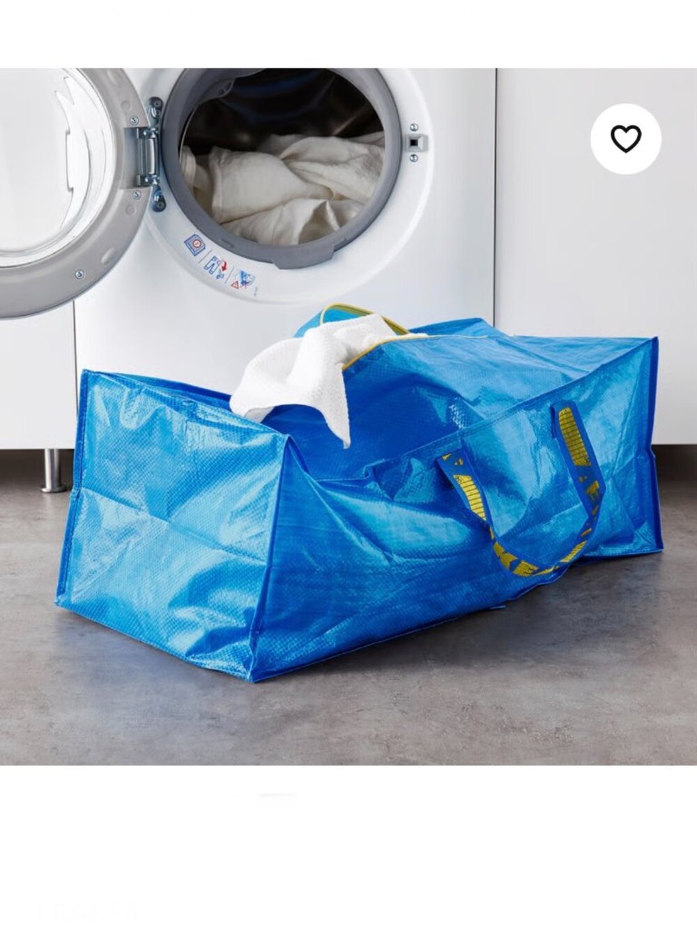 Lot of 2 IKEA FRAKTA Zippered Large Storage Bag For Cart or Backpack NWT - Picture 3 of 9